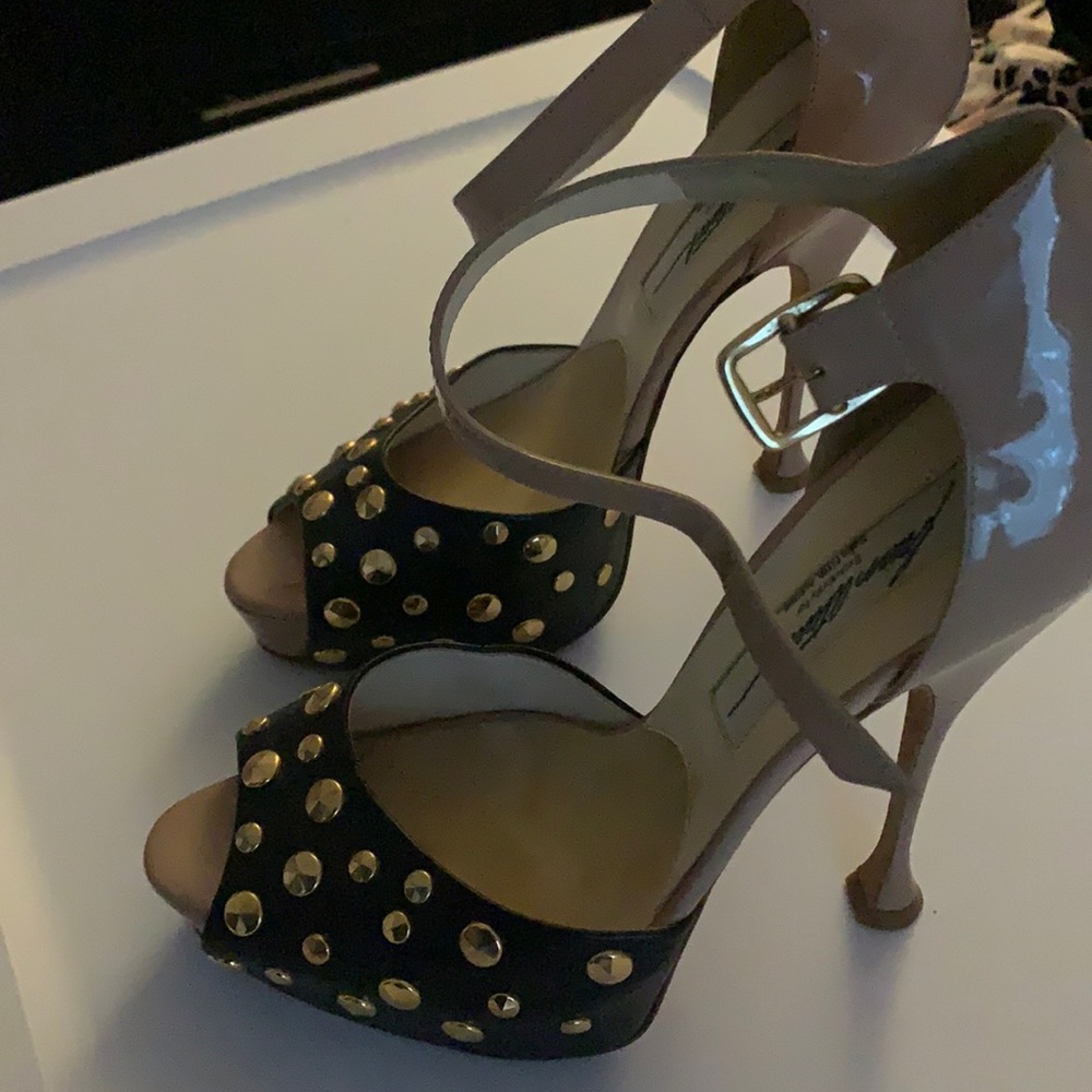 Tan & Black Brian Atwood shoes